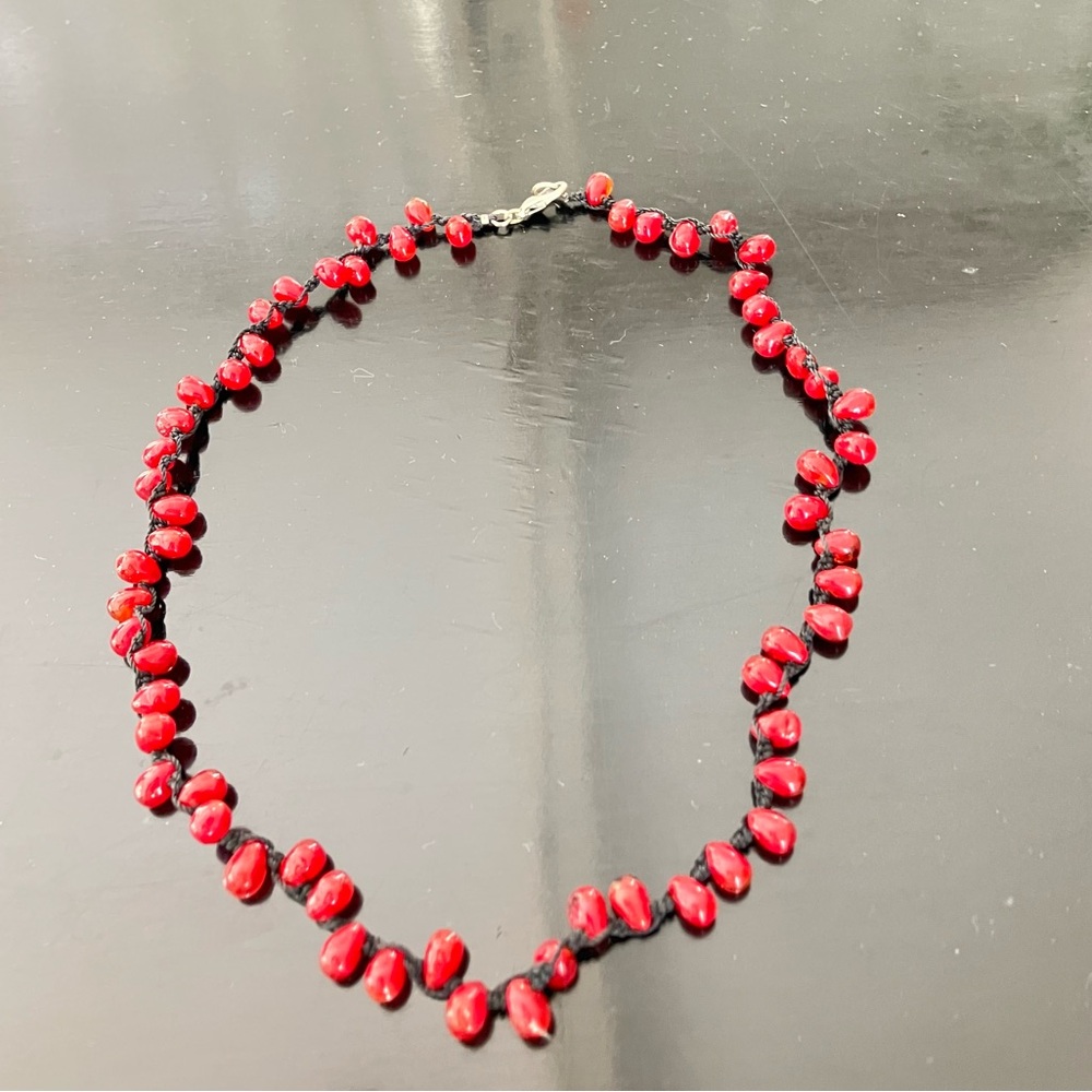 Red Beaded Necklace
